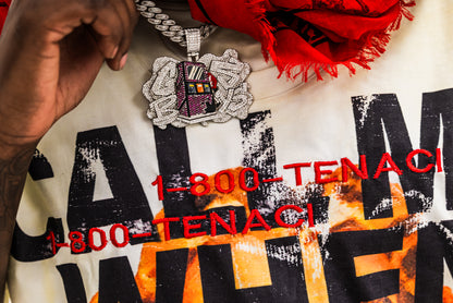 Grunge Double-Neck Crop Tee