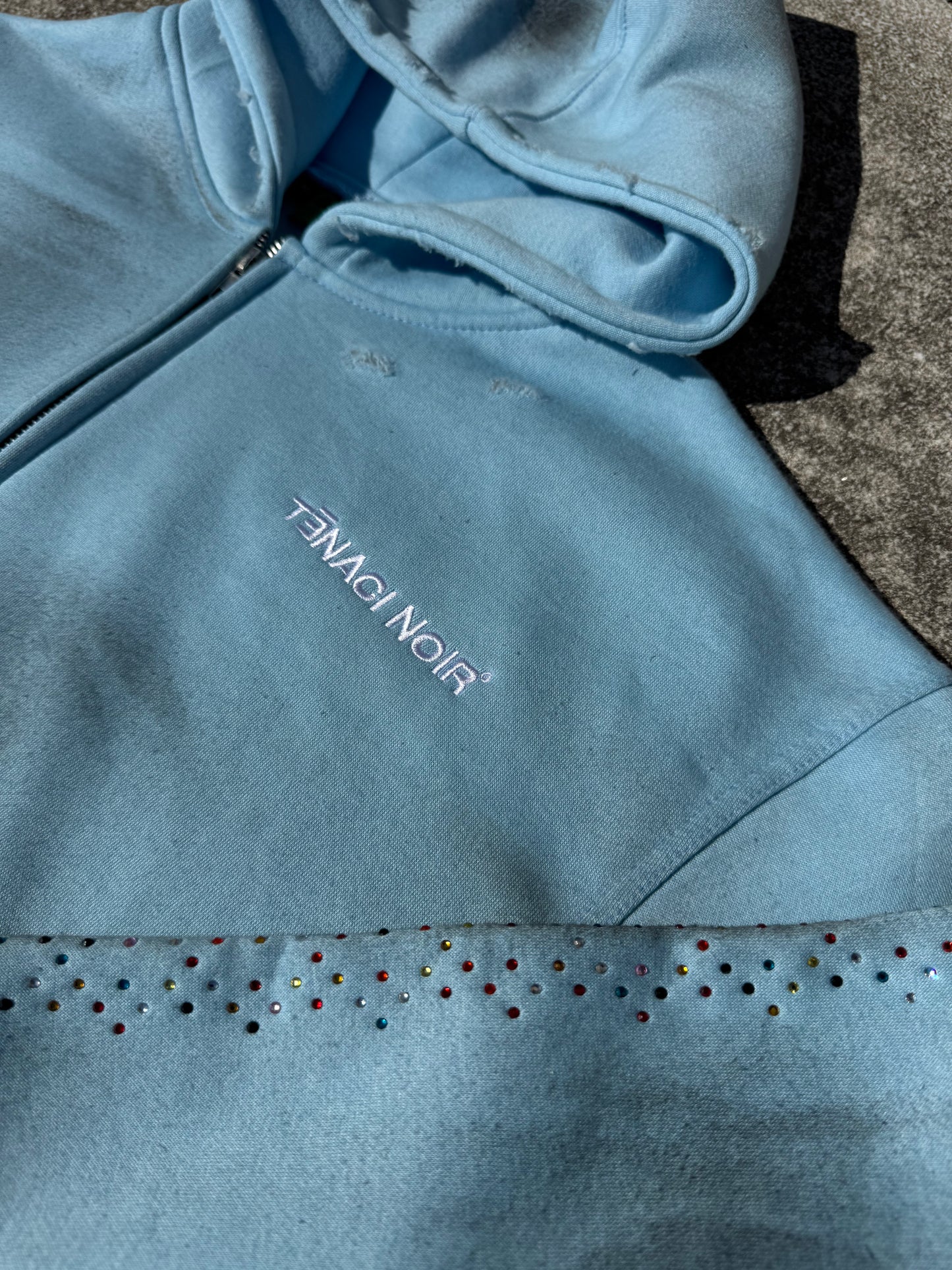 TENACI NOIR " ALASKA NOIR CONFETTI " HOODIE