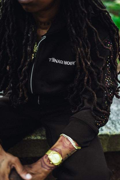 TENACI NOIR "MIDNIGHT CONFETTI" HOODIE