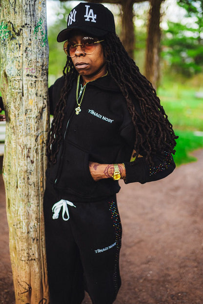 TENACI NOIR "MIDNIGHT CONFETTI" HOODIE