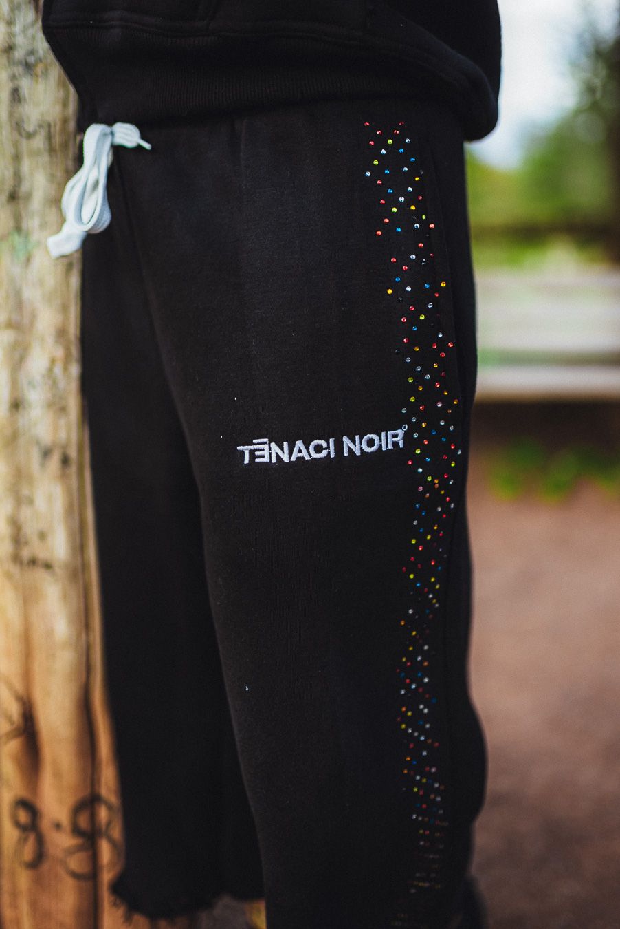 TENACI NOIR ° — MIDNIGHT CONFETTI JORTS
