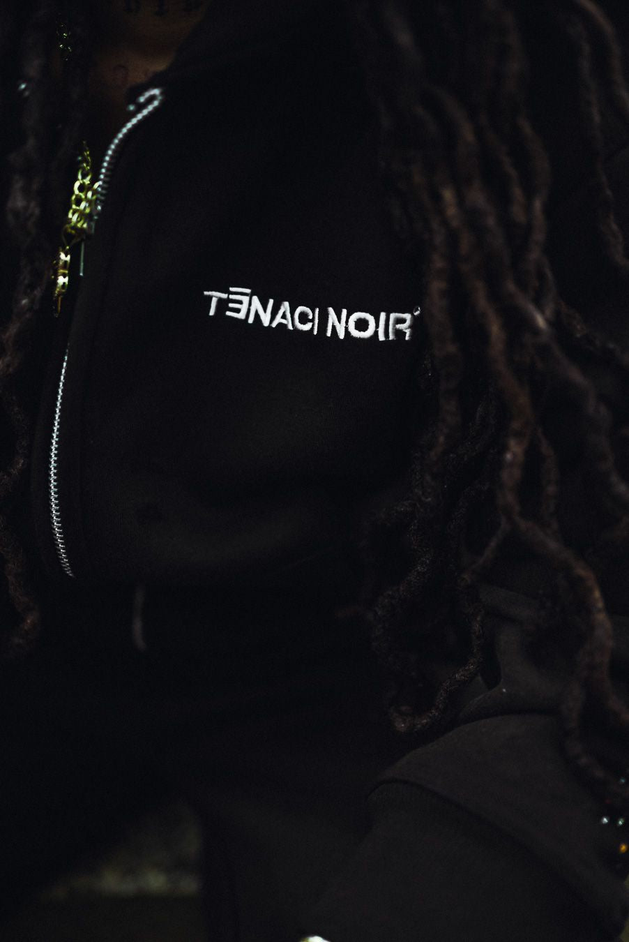 TENACI NOIR "MIDNIGHT CONFETTI" HOODIE