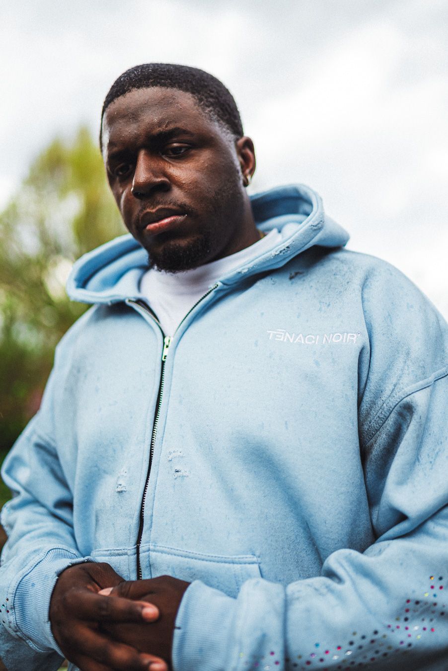 TENACI NOIR " ALASKA NOIR CONFETTI " HOODIE