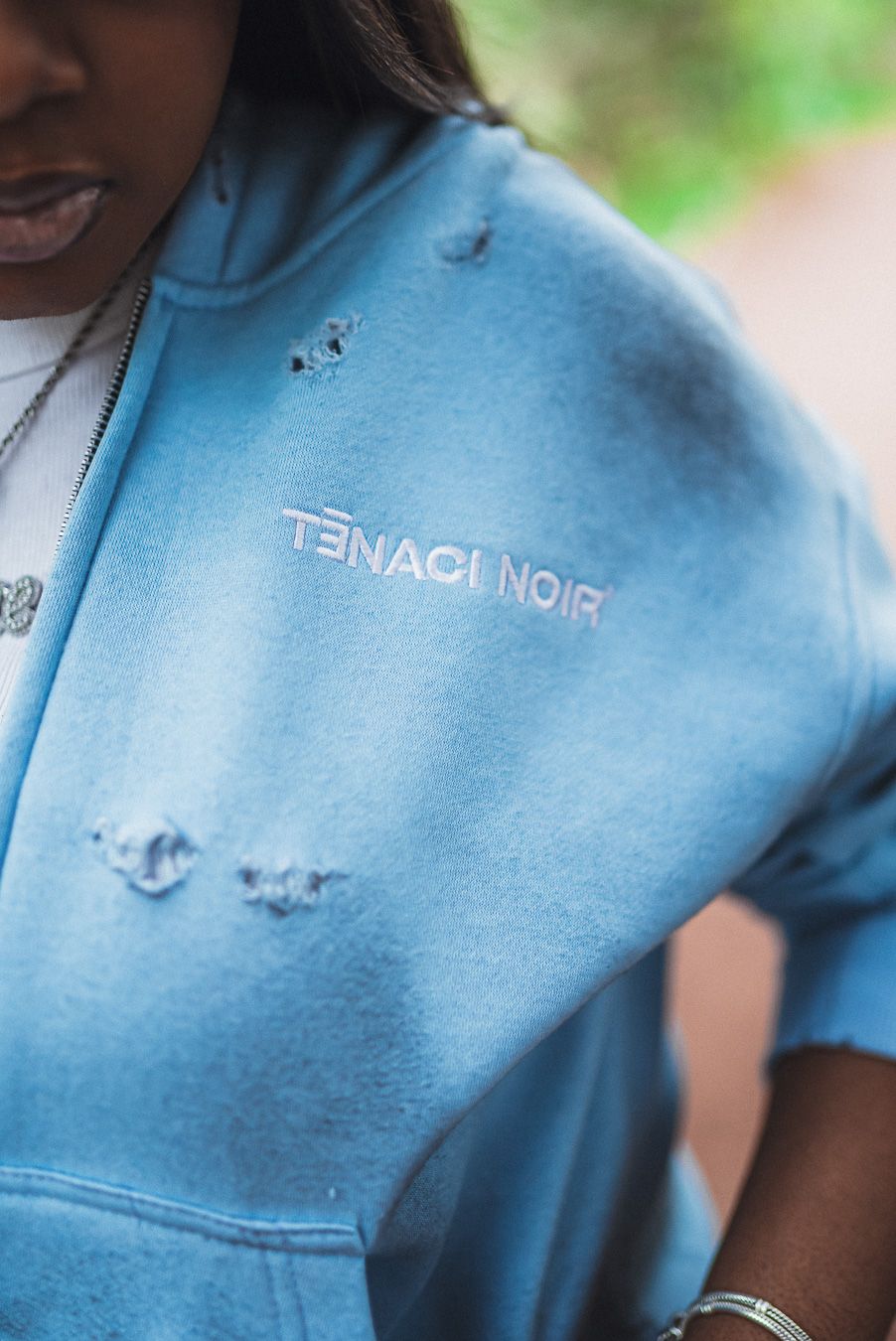 TENACI NOIR " ALASKA NOIR CONFETTI " HOODIE